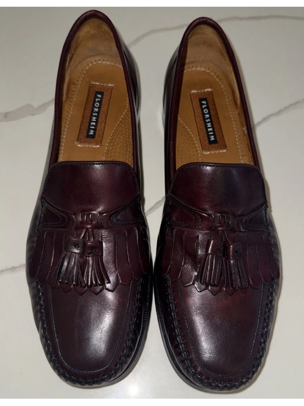 Florsheim Women’s Dress Loafers Slip On Brown Burgundy 11691 Size 10 D